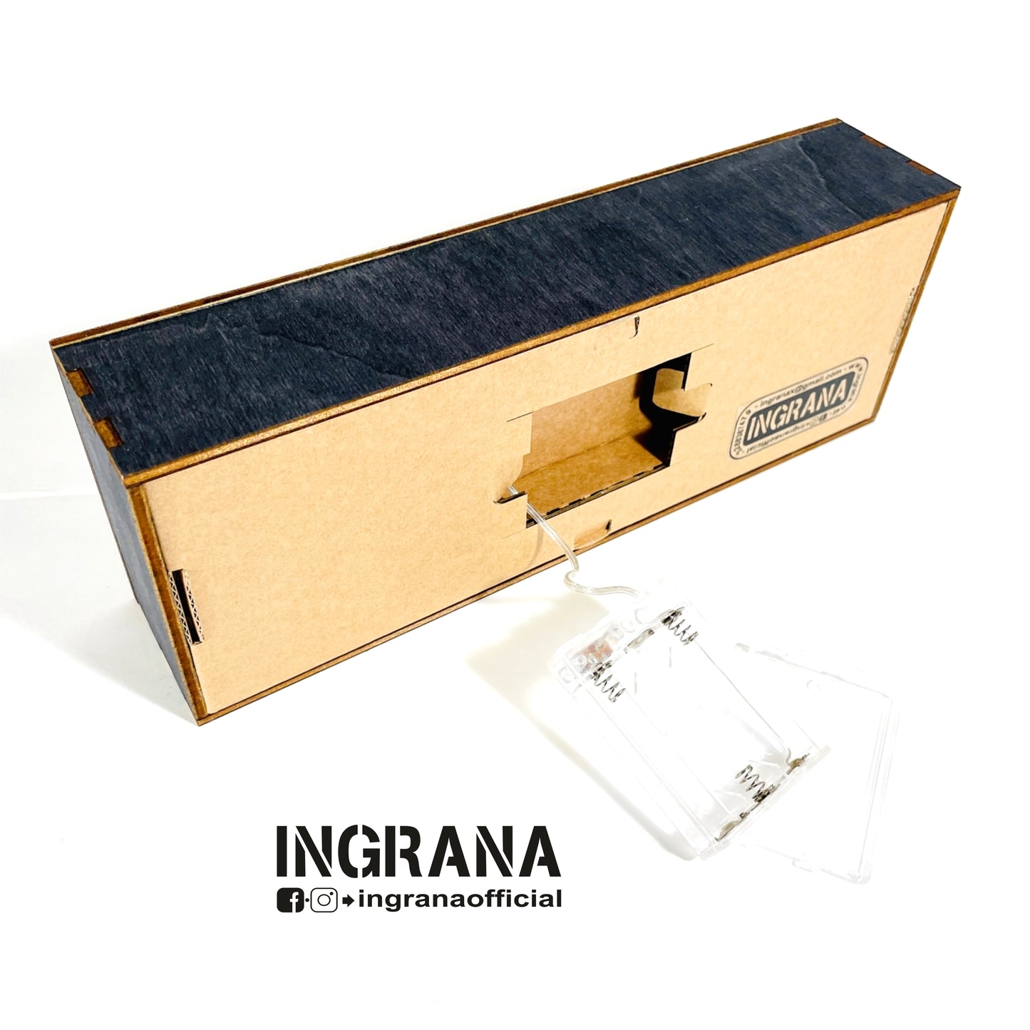 Insegna luminosa in legno "ON AIR"