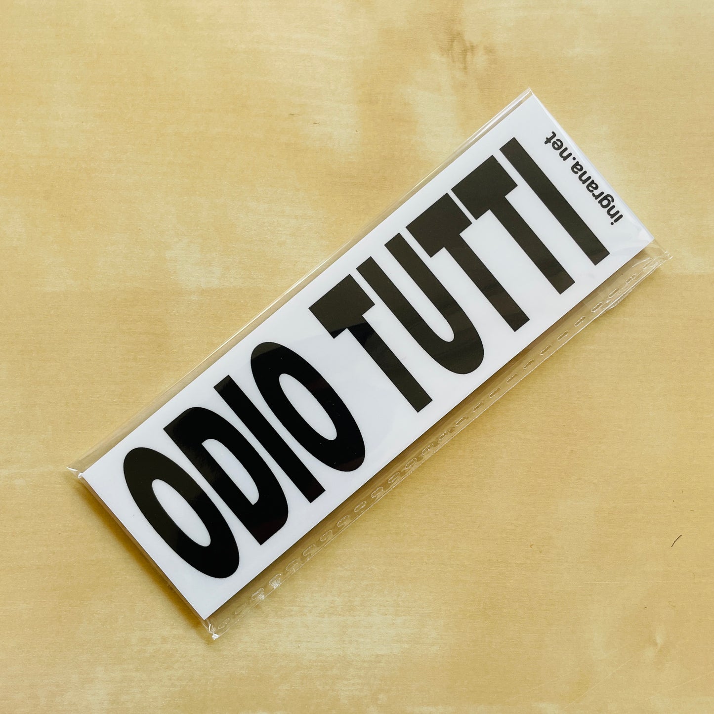 Sticker o Magnete “ODIO TUTTI"