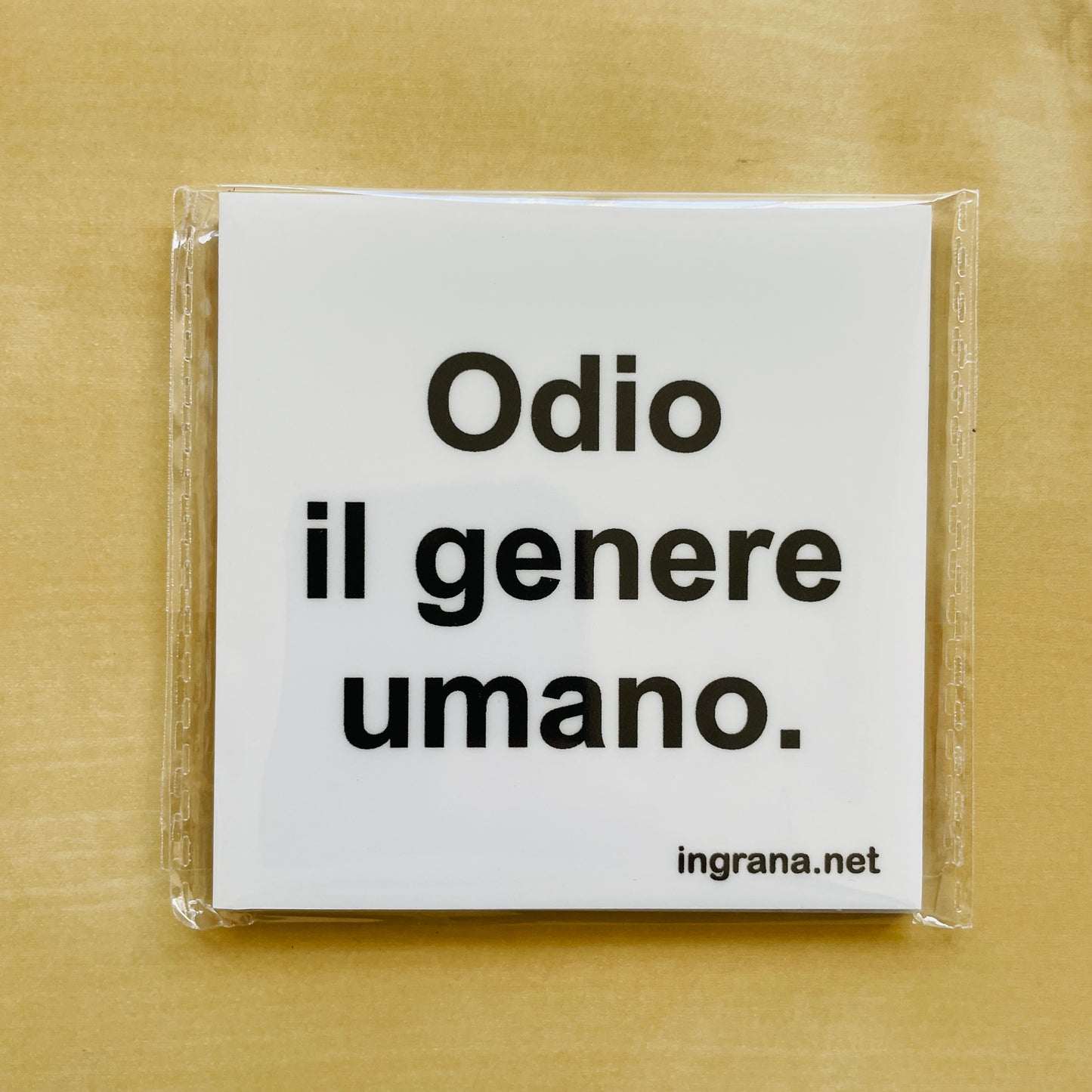 Sticker o Magnete “ODIO IL GENERE UMANO"