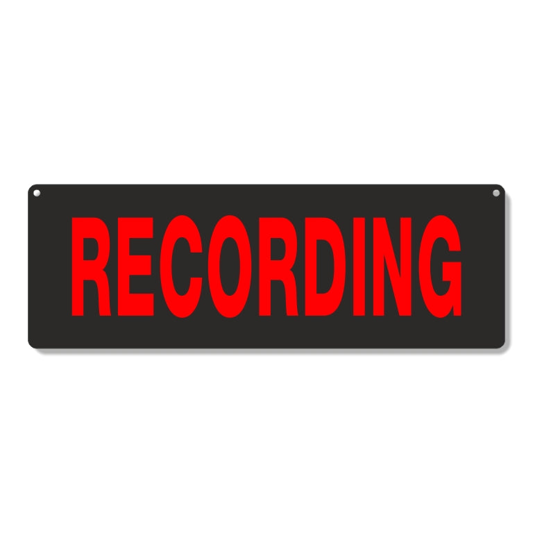 Targa in plexiglass "RECORDING"