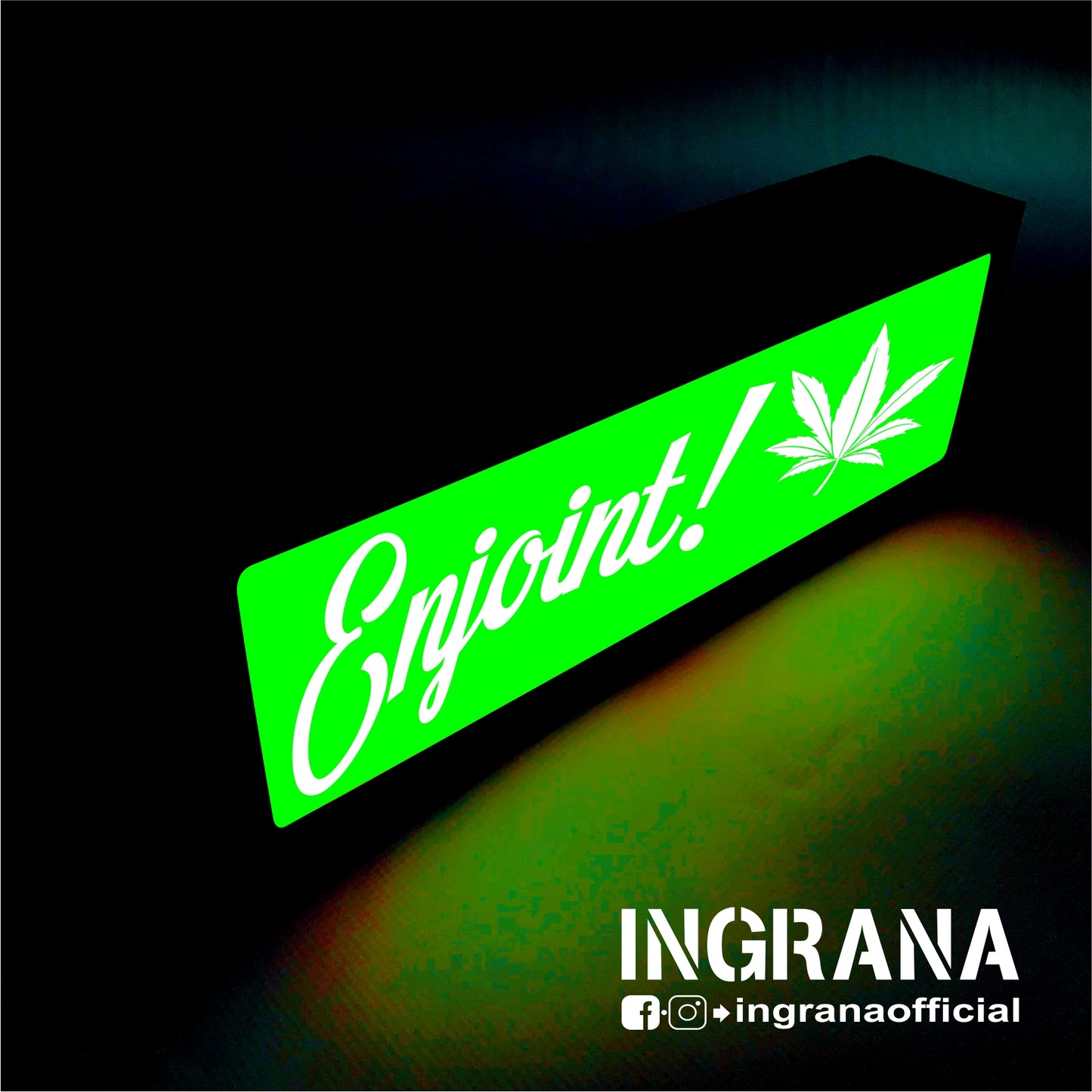Insegna luminosa "ENJOINT"