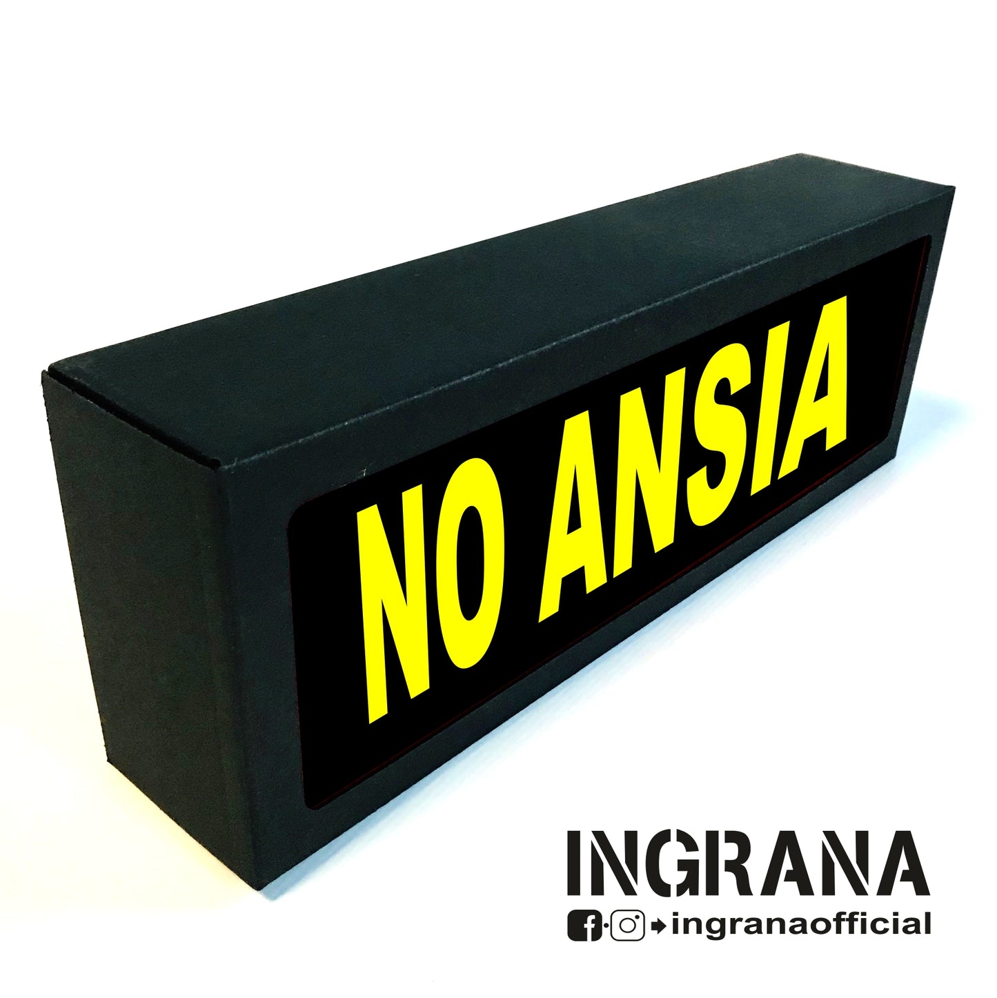 Insegna luminosa "NO ANSIA"