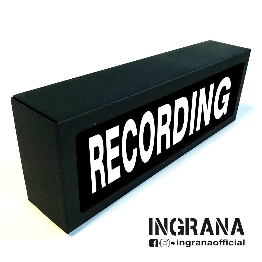 Insegna luminosa "RECORDING"