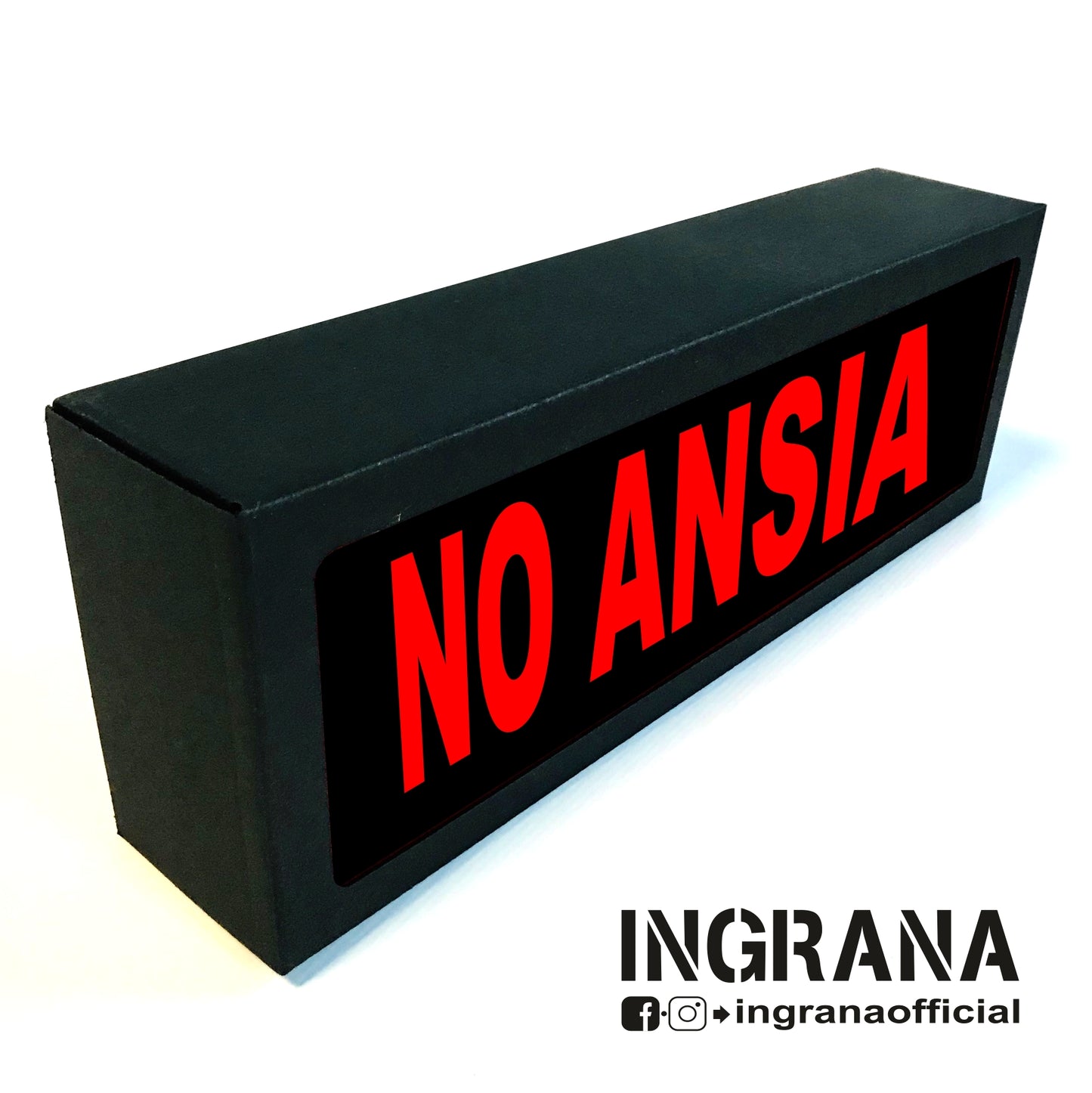 Insegna luminosa "NO ANSIA"