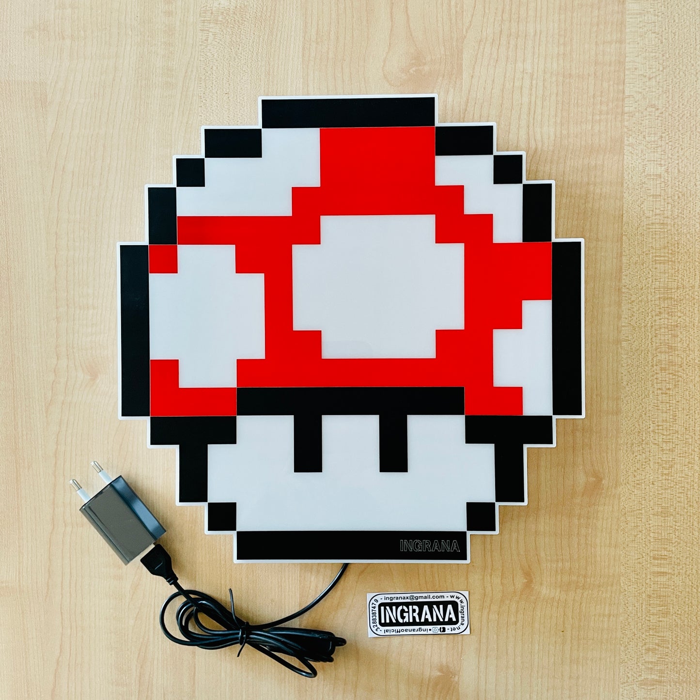 Lampada "Funghetto pixel"