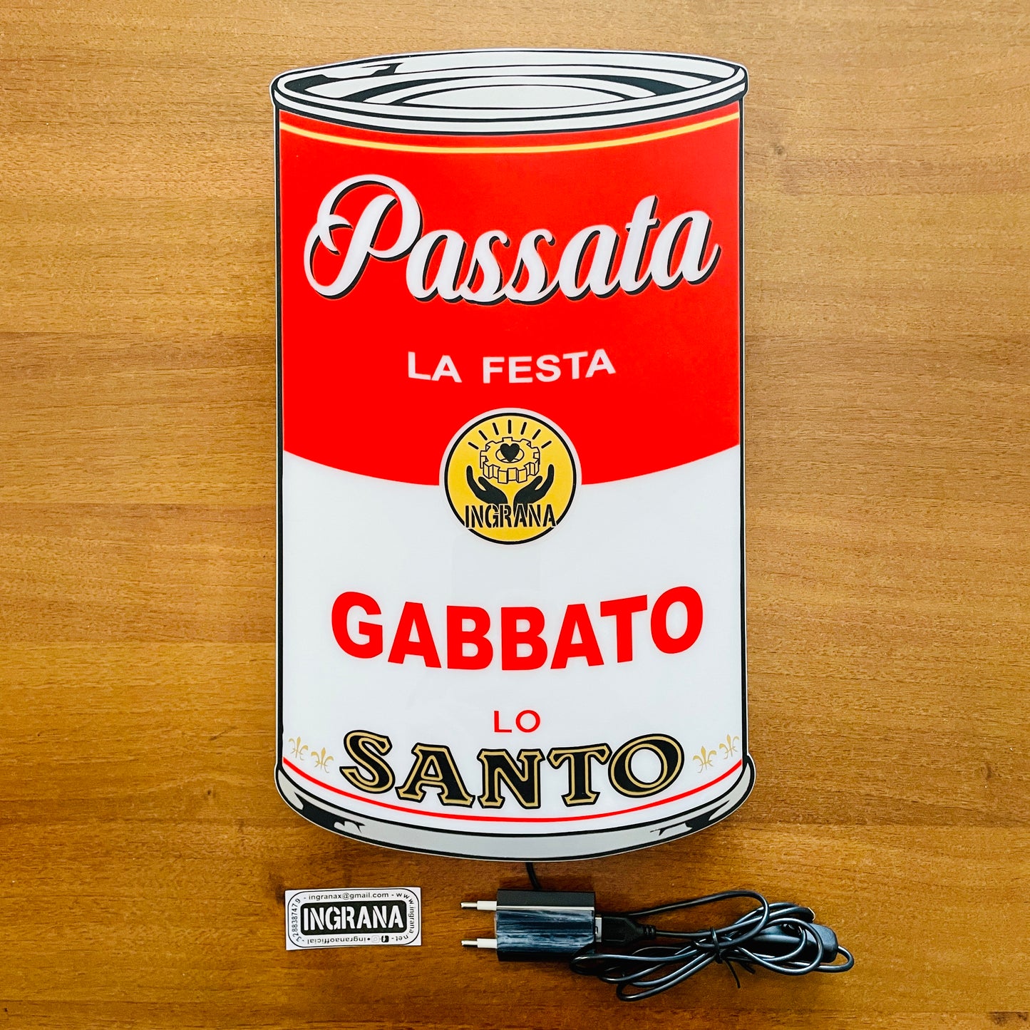 Lampada "Passata la festa"