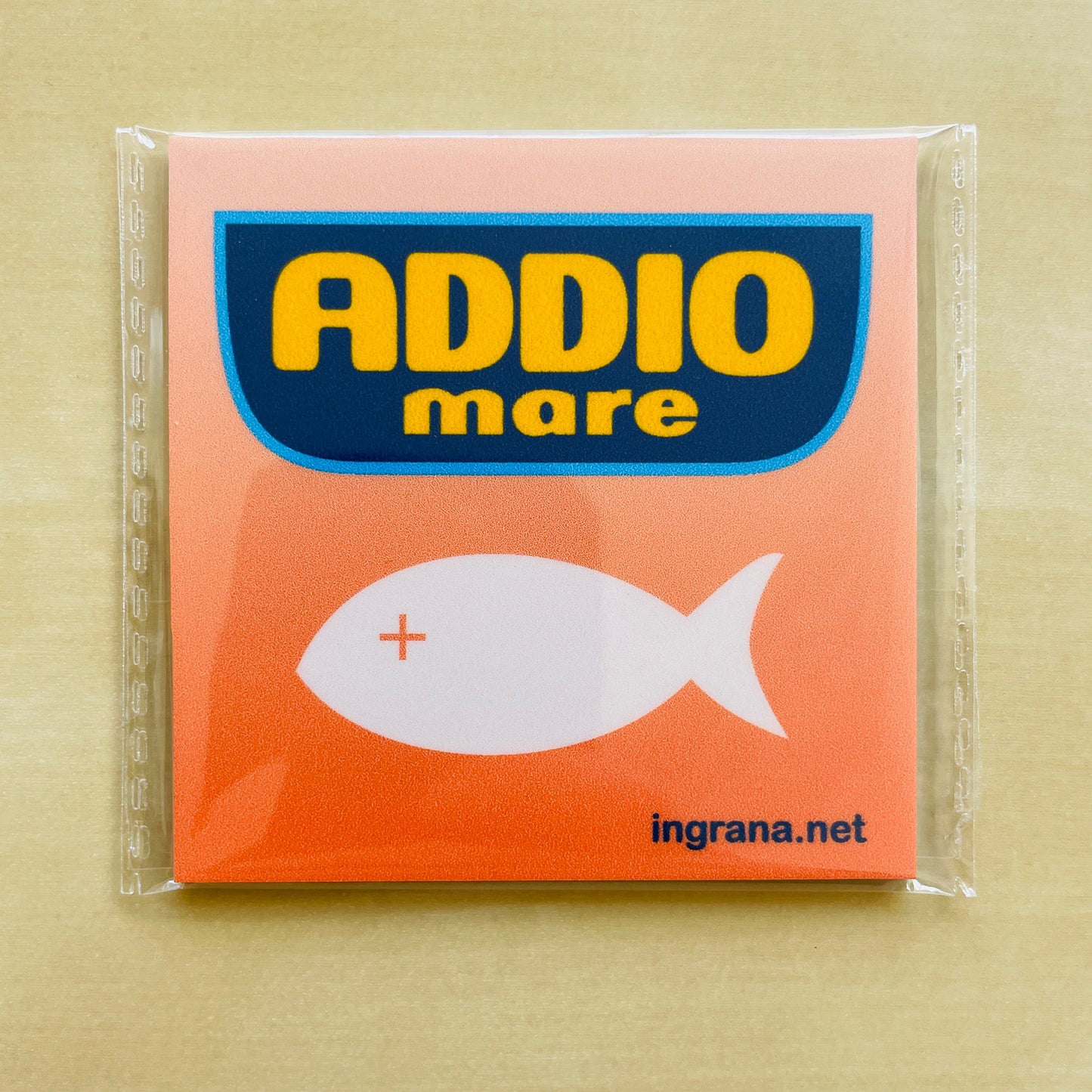Sticker o Magnete “ADDIO MARE”