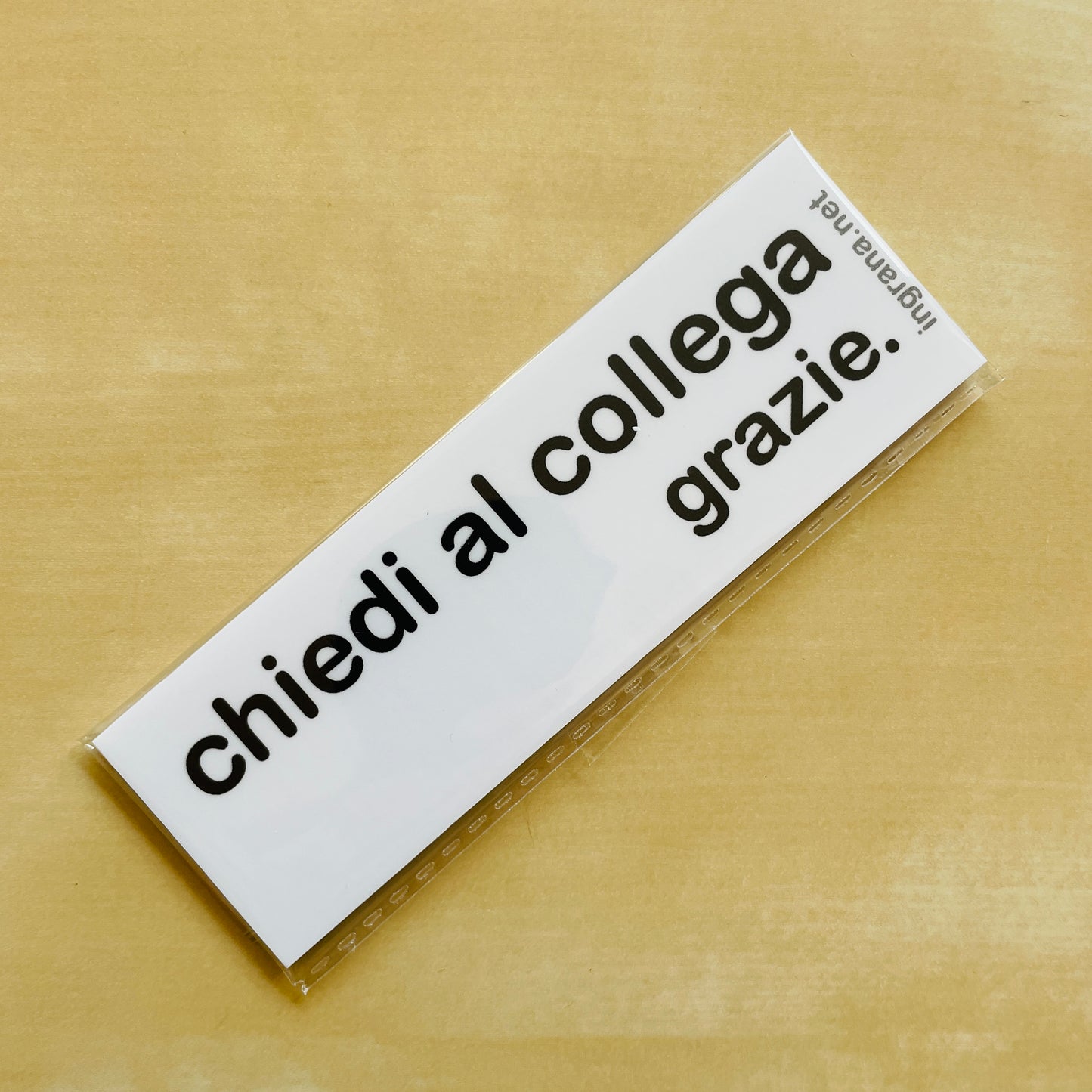 Sticker o Magnete “CHIEDI AL COLLEGA"