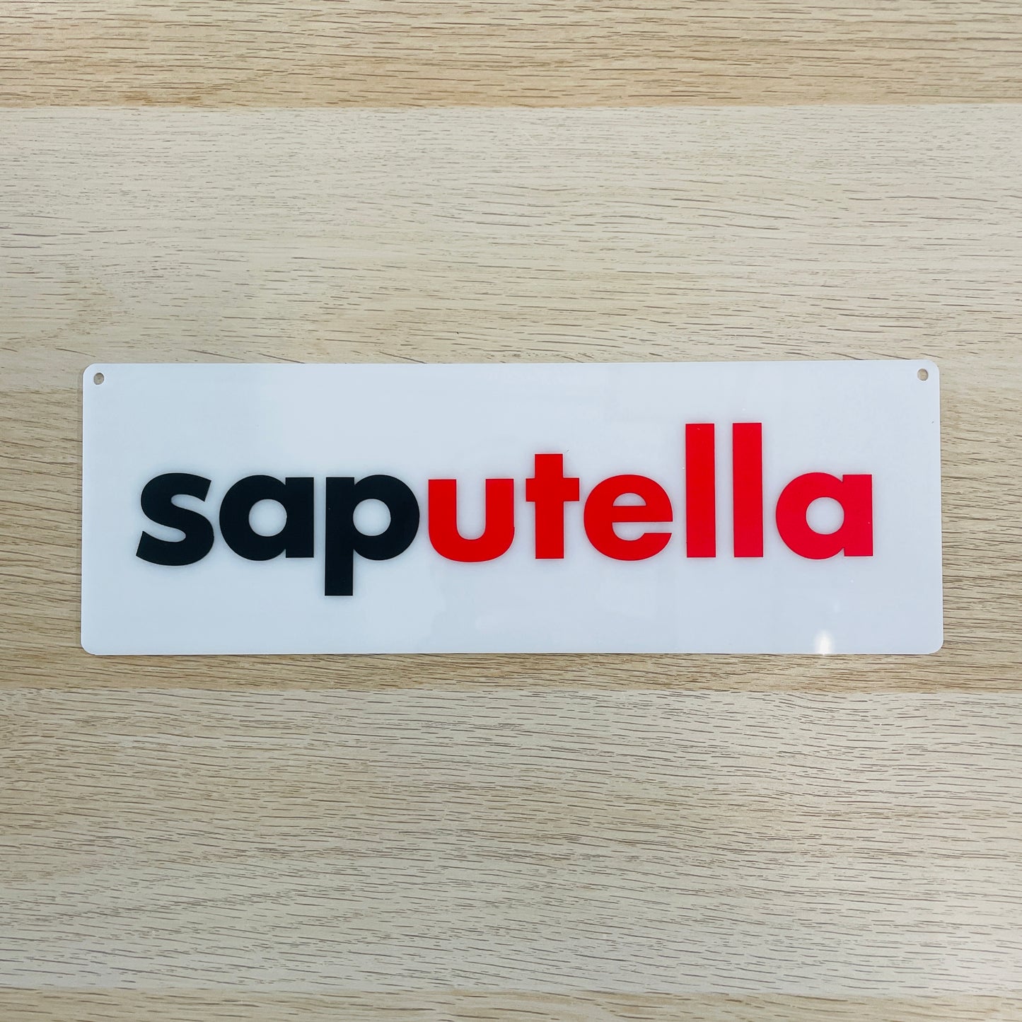 Targa in plexiglass "Saputella"