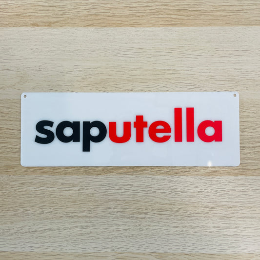 Targa in plexiglass "Saputella"