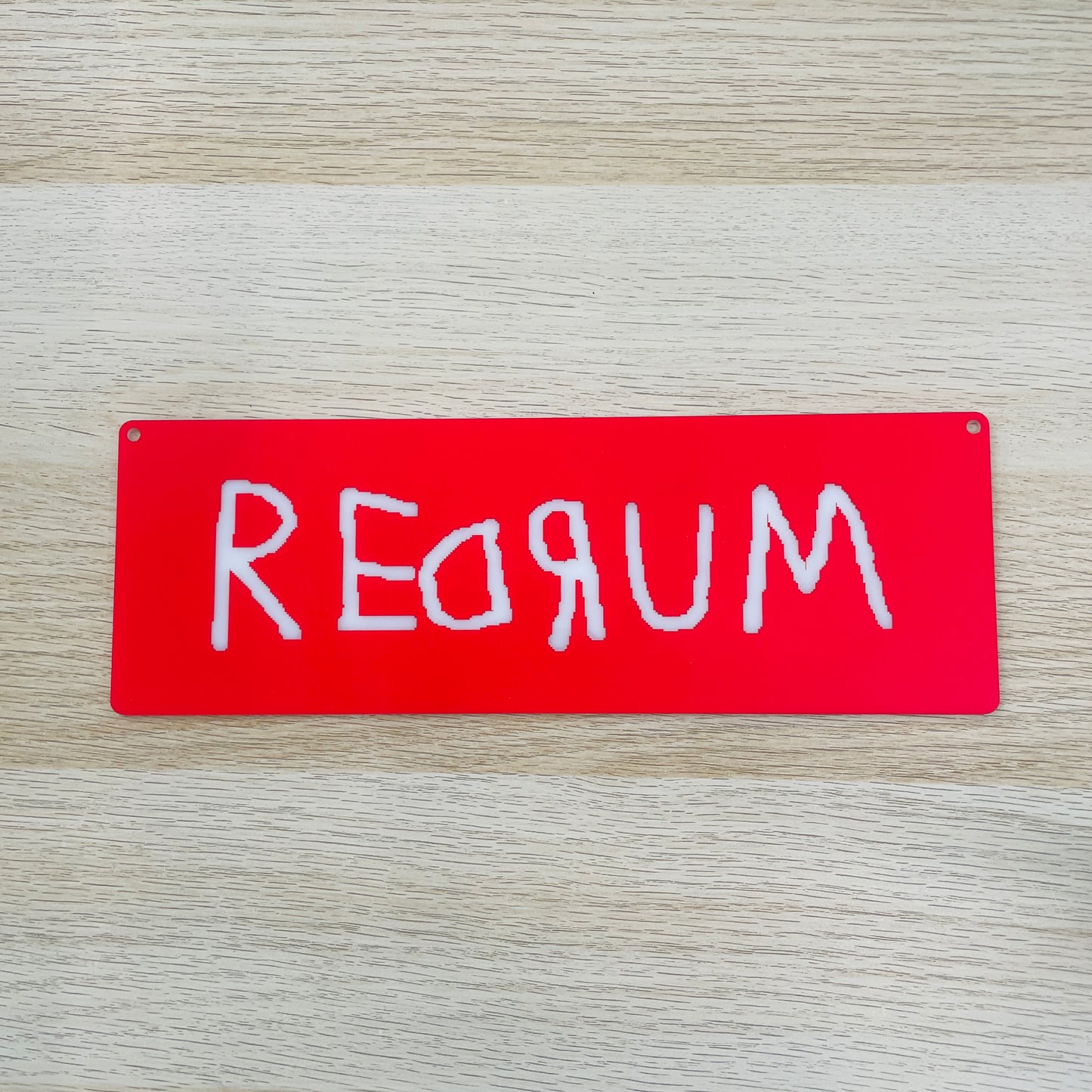Targa in plexiglass "RedRum", vari colori