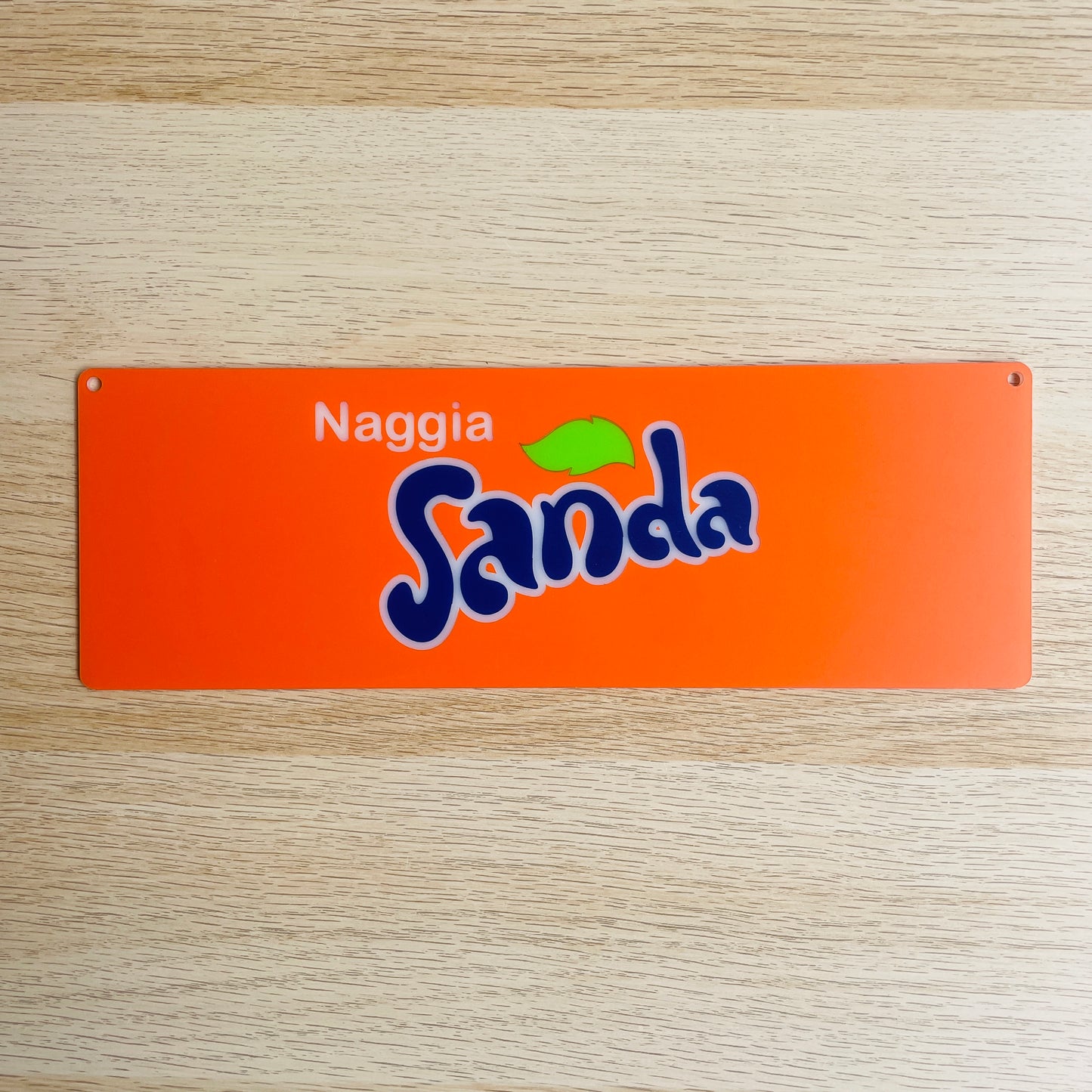 Targa in plexiglass "Naggia Sanda"