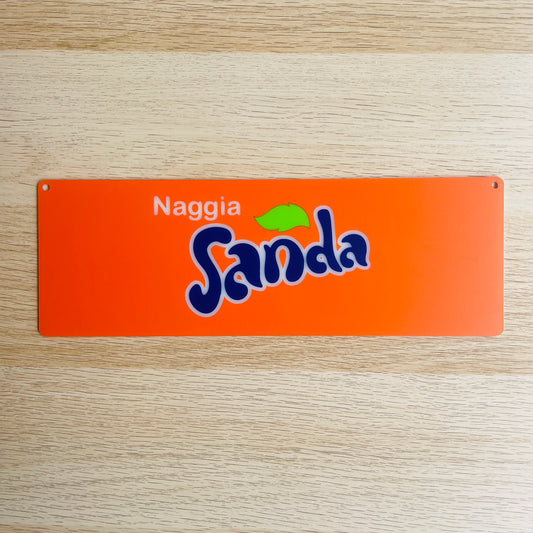 Targa in plexiglass "Naggia Sanda"