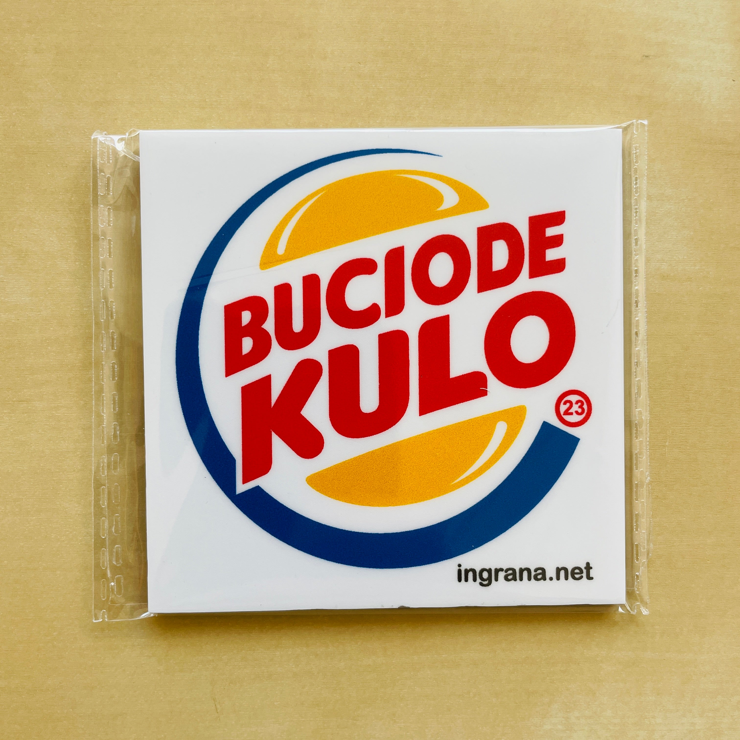 Sticker o Magnete “BUCIO DE KULO” – ingrana