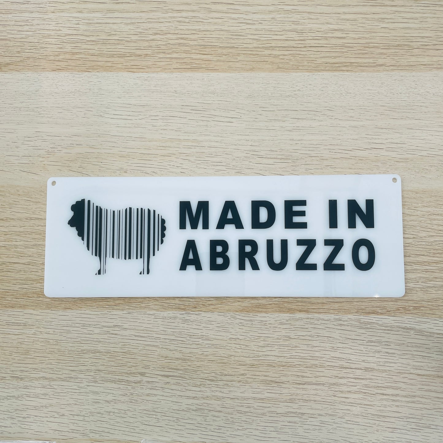 Targa in plexiglass "Made in abruzzo 2", vari colori