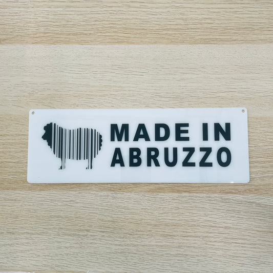 Targa in plexiglass "Made in abruzzo 2", vari colori