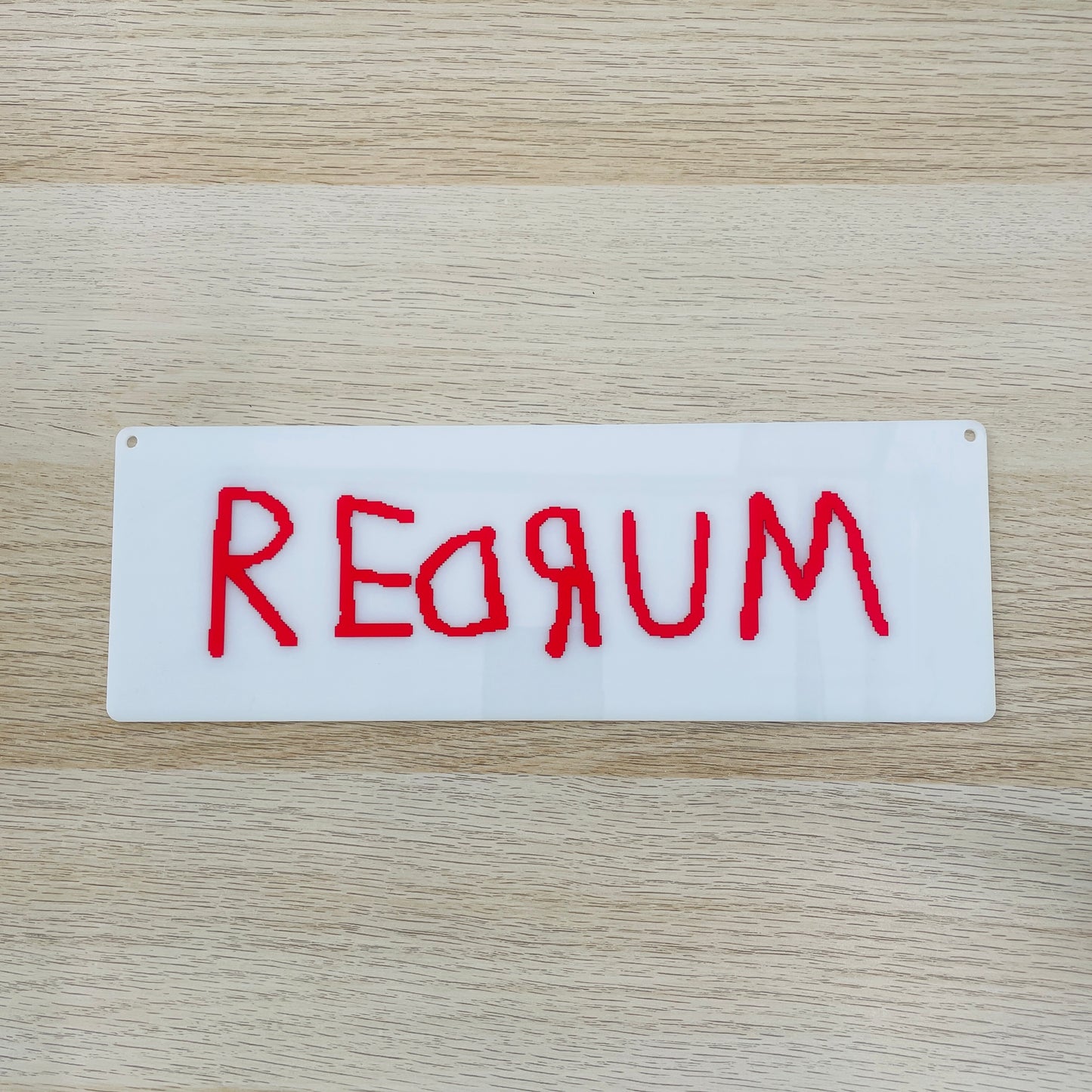 Targa in plexiglass "RedRum", vari colori
