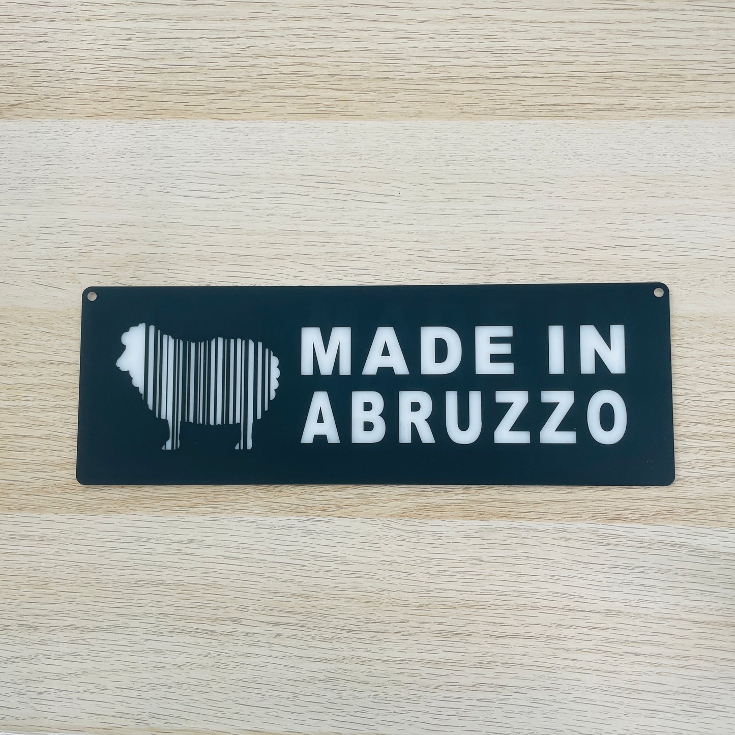 Targa in plexiglass "Made in abruzzo 2", vari colori