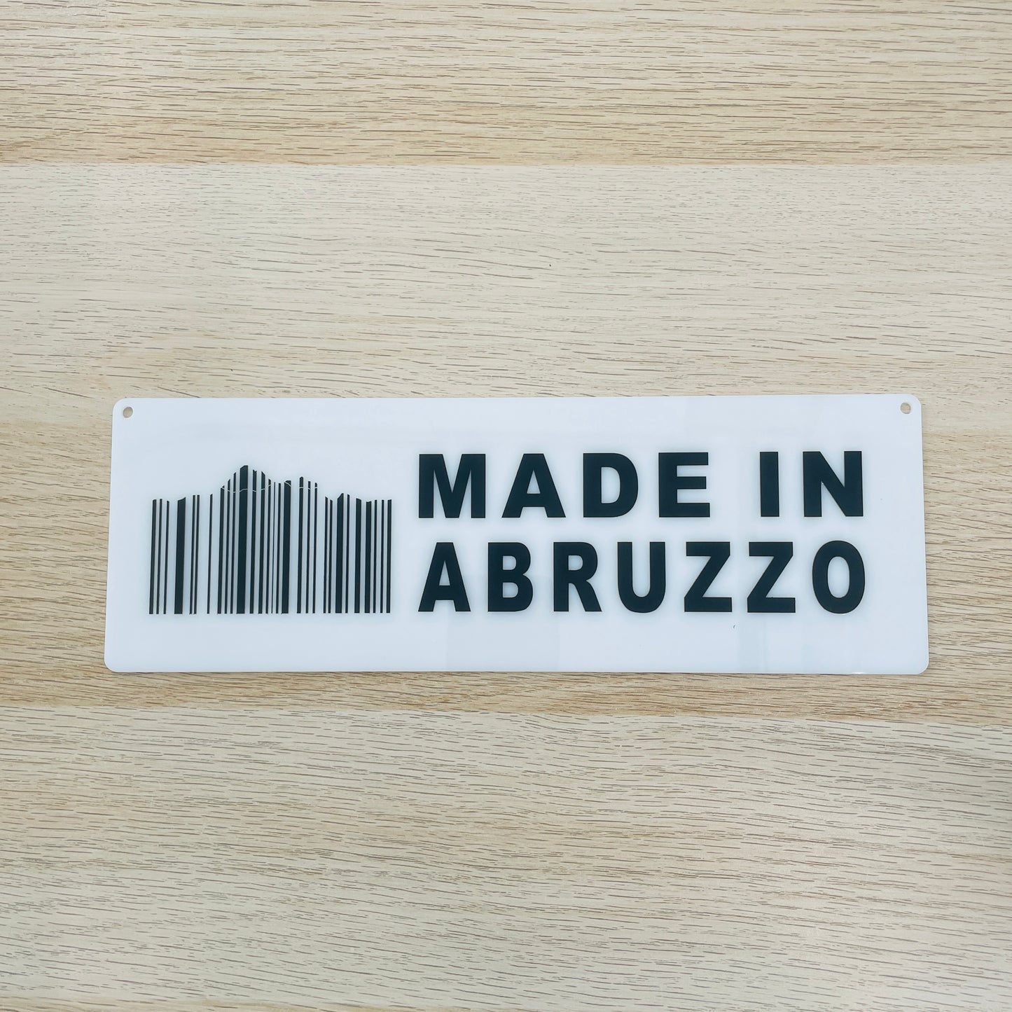 Targa in plexiglass "Made in abruzzo 1", vari colori
