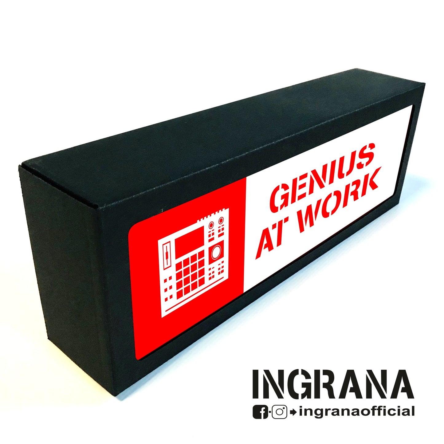 Insegna luminosa "GENIUS AT WORK"