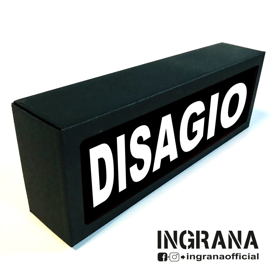 Insegna luminosa "DISAGIO"