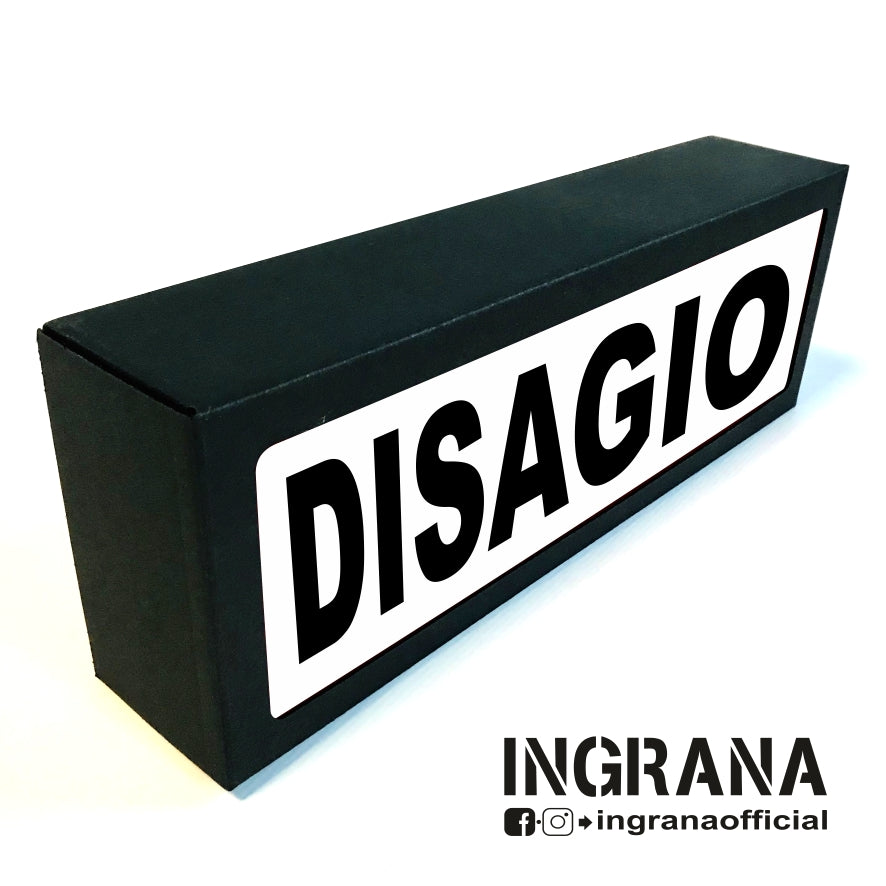 Insegna luminosa "DISAGIO"