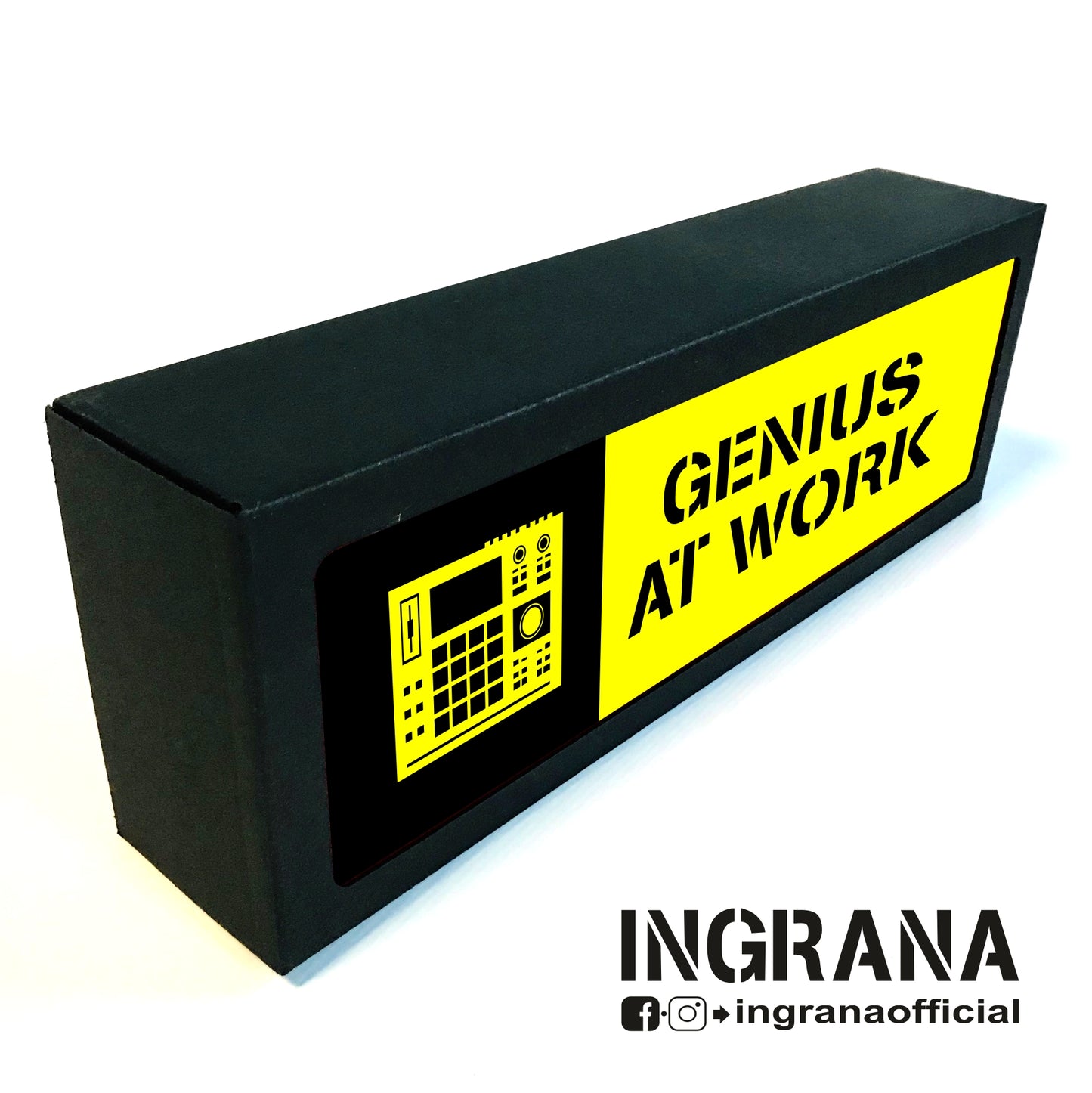 Insegna luminosa "GENIUS AT WORK"