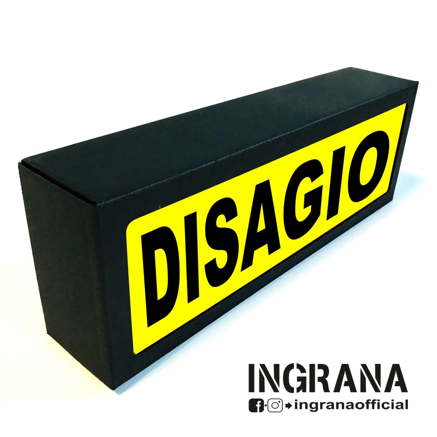 Insegna luminosa "DISAGIO"