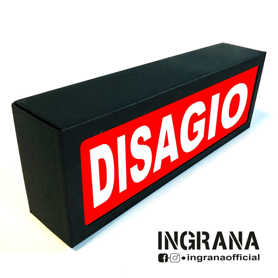 Insegna luminosa "DISAGIO"